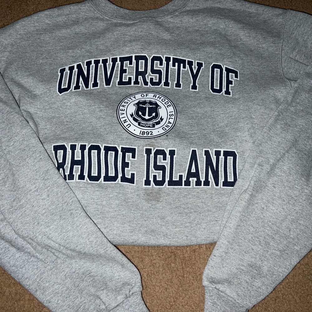 crew neck sweatshirt- University of Rhode Island